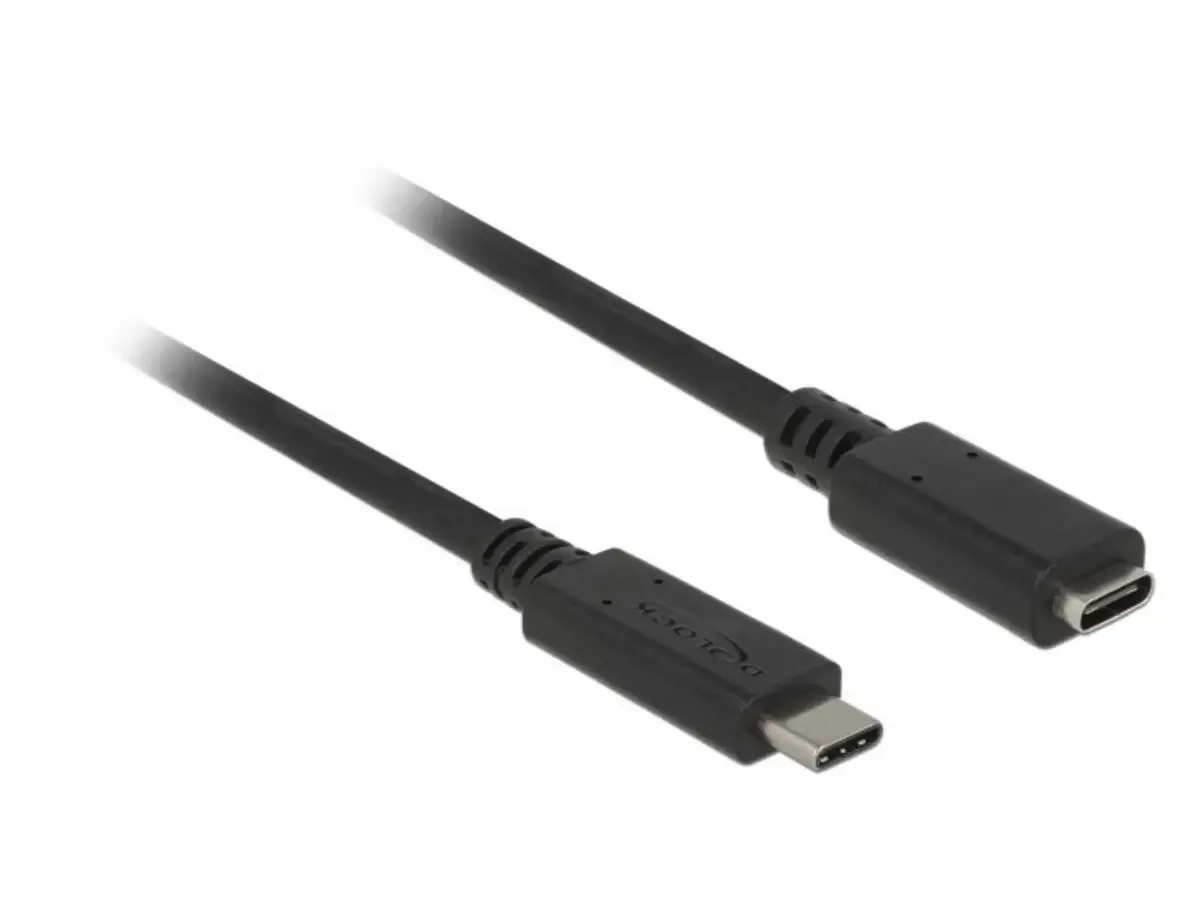 Verlängerungskabel SuperSpeed2,0m von Delock in Schwarz – Produktfoto