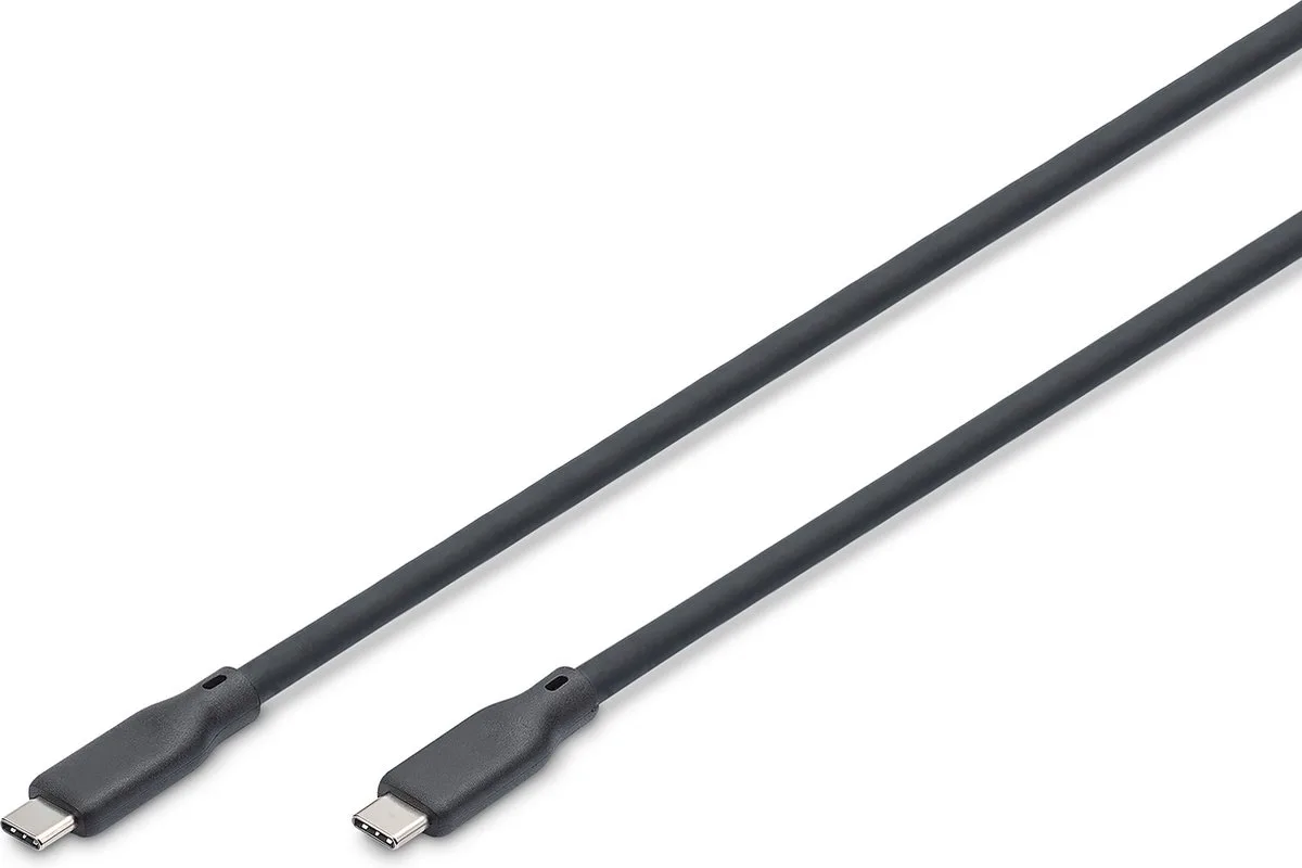 USB-C cable - 24 pin USB-C to 24 pin USB-C - 1 m von Digitus in Schwarz – Produktfoto