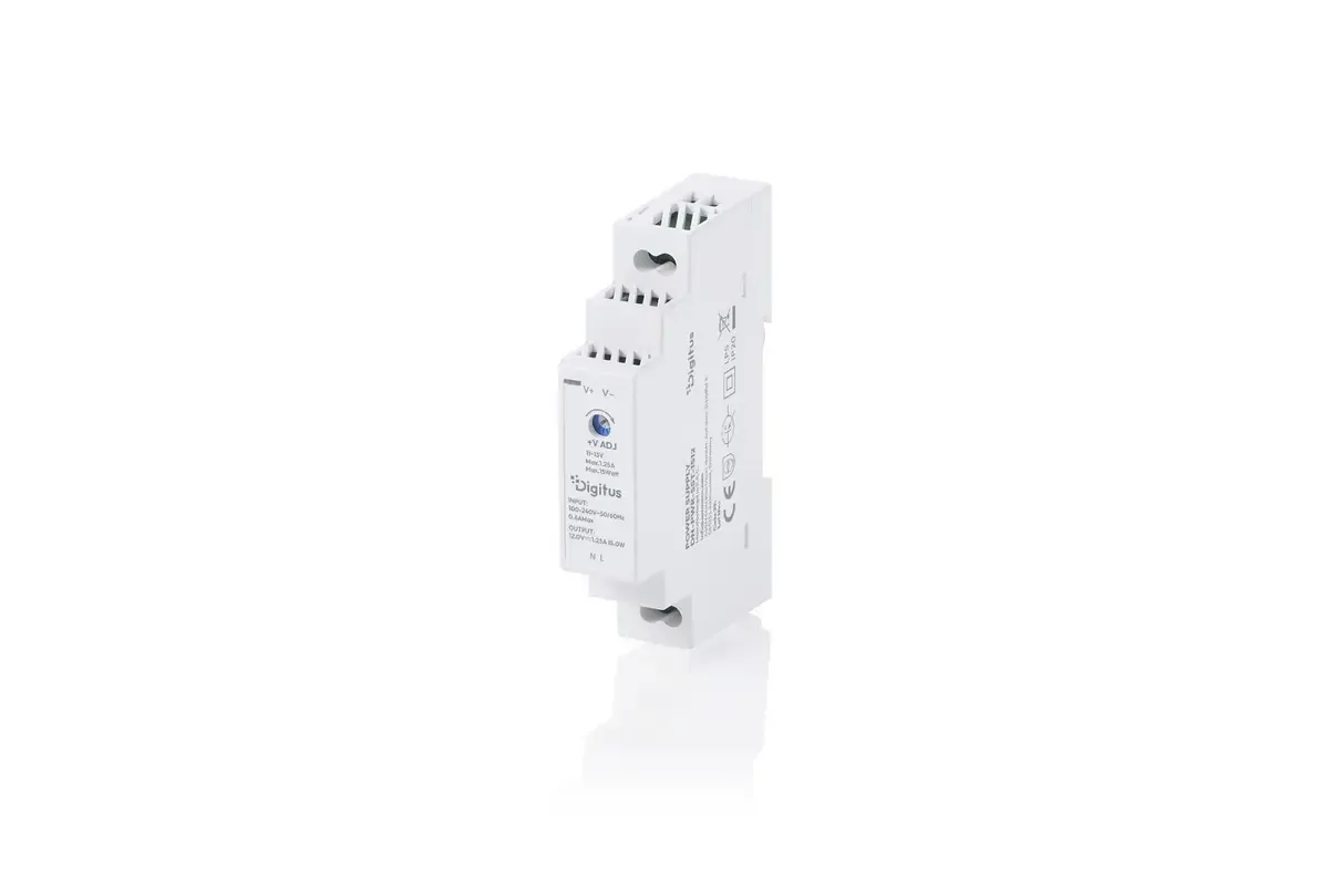 DN-PWR-SST-1512 Hutschienen-Netzteil (DIN-Rail) 12 V/DC 1.25 A 15 W Anzahl Ausgänge:1 x Inhalt 1 St. från Digitus – produktbild