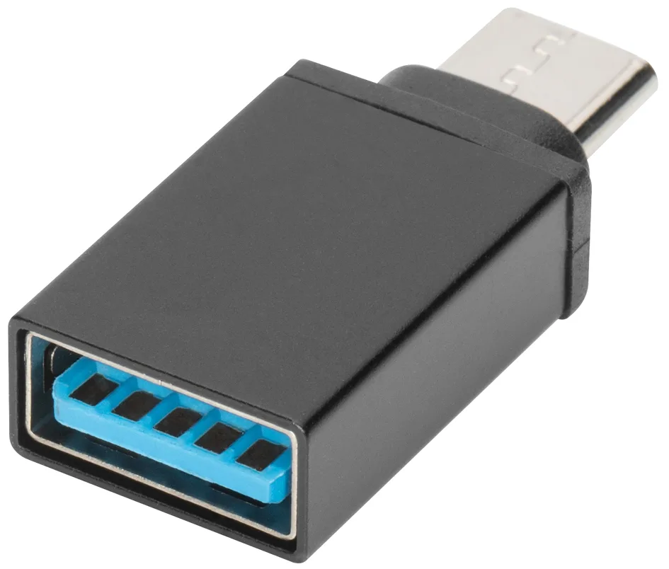 USB adapter, USB-C to USB-A, black von Digitus – Produktfoto