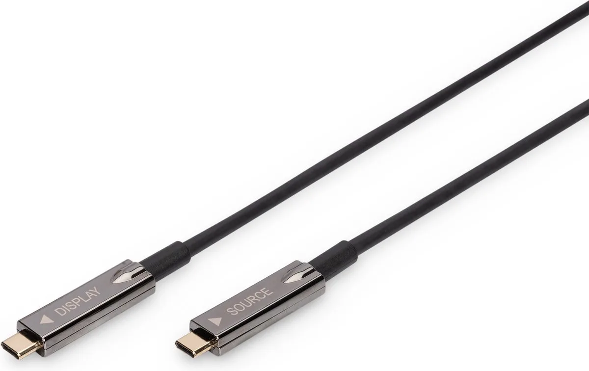 USB-kabel 10 meter USB 3.2 Gen 1 (3.1 Gen 1) USB C by Digitus in Black – product photo