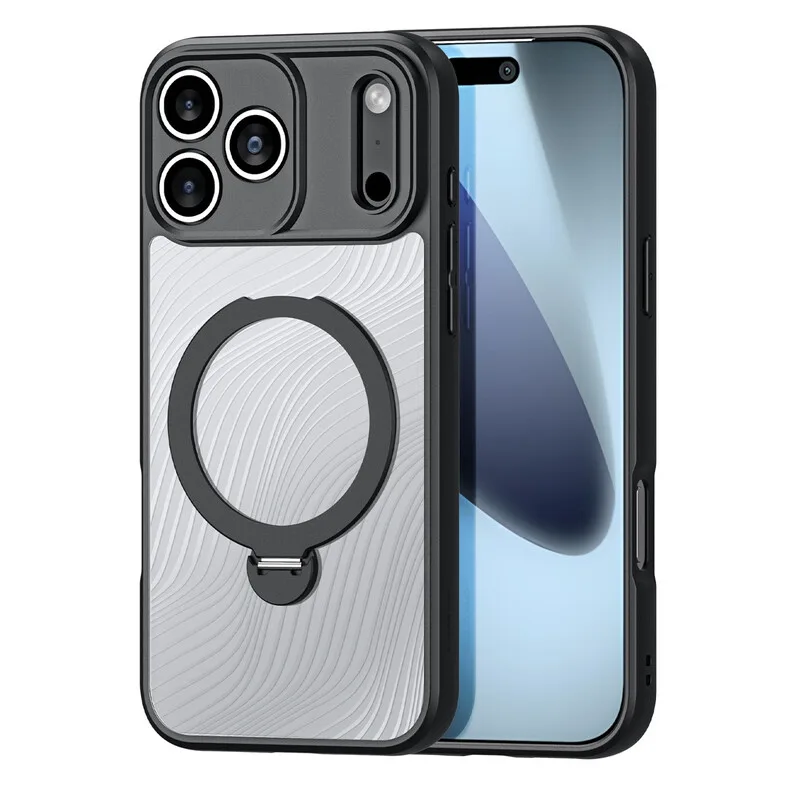 Aimo Mag Hülle mit Magnetring und Ständer für iPhone 17 Pro Max - Schwarz by Dux Ducis – product photo