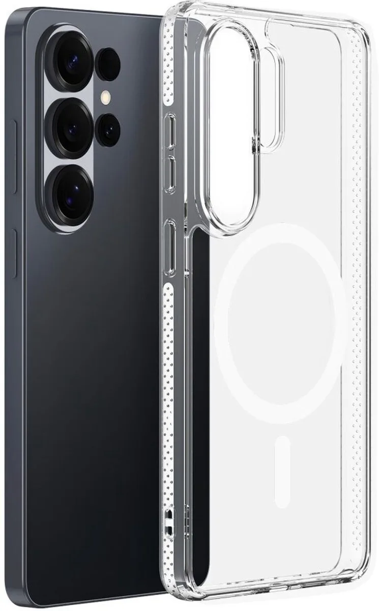 Clin Hoesje Geschikt voor Samsung Galaxy S26 Ultra | Compatibel met MagSafe / Qi2 | Back Cover | Schokbestendig fra Dux Ducis i Gennemsigtig – produktbillede