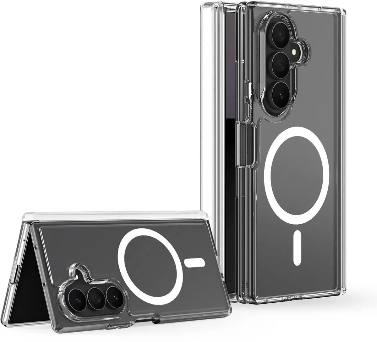 Clin Hoesje Geschikt voor Samsung Galaxy Z Fold 8 Ultra | Compatibel met MagSafe / Qi2 | Back Cover | Schokbestendig van Dux Ducis in Transparant – productfoto