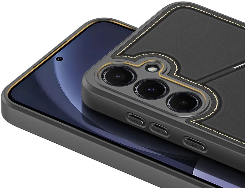 Hoesje Voor Samsung Galaxy S25+ Met Multifunctionele Standaard Portemonnee från Dux Ducis i Transparent – produktbild