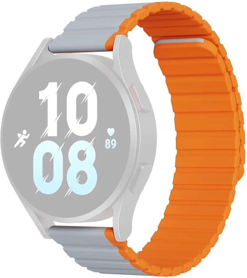 LD Strap - Universeel Smartwatch Bandje 22MM - Grijs van Dux Ducis in Oranje – productfoto