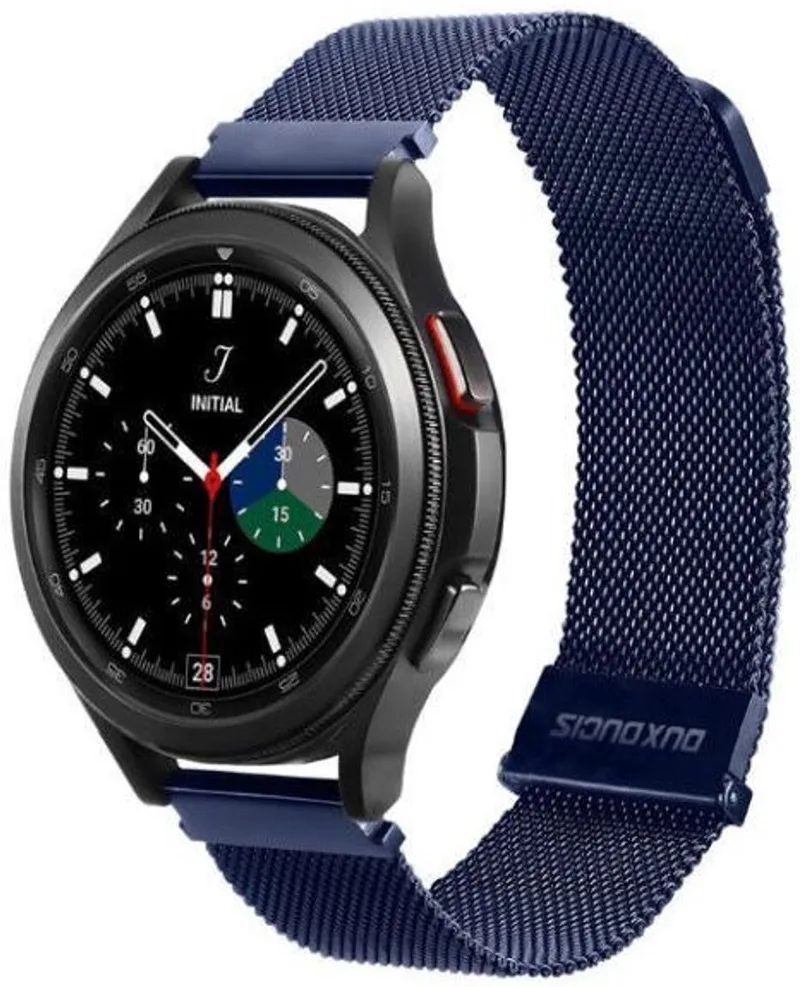 Milanese Staal Universeel Smartwatch Bandje 22MM by Dux Ducis in Blue – product photo