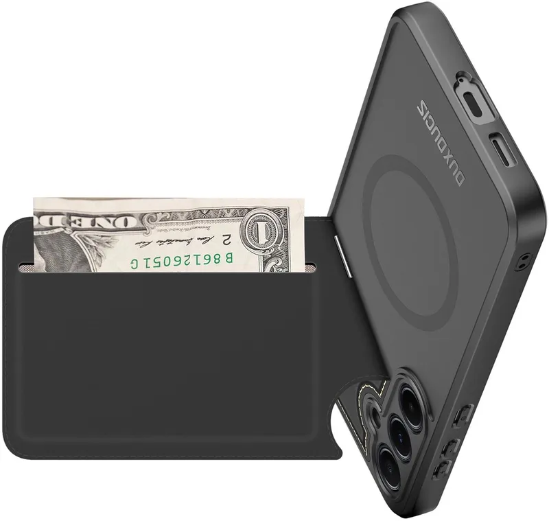 Rafi Ii Hoesje Met Standaard En Portemonnee Voor Samsung Galaxy S25 von Dux Ducis in Transparent – Produktfoto