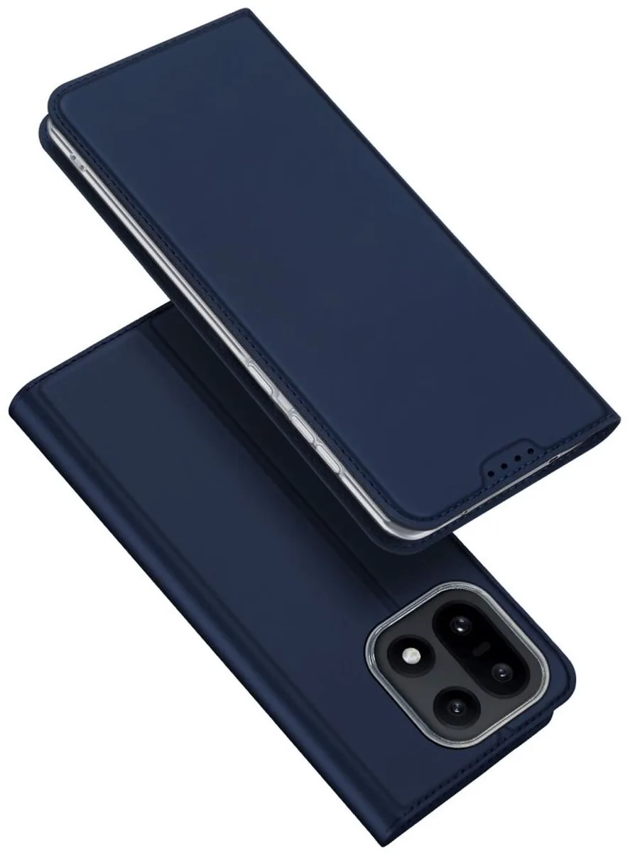 Skin Pro Hoesje Geschikt voor OnePlus 15 | Book Case met Pasjeshouder | Portemonnee | Standaard | Blauw de Dux Ducis en Noir – photo produit