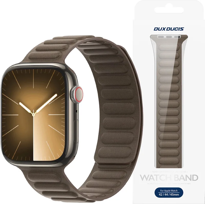 Strap BL Magnetische band voor Apple Watch - 42 / 44 / 45 / 49 - mm - Donkergrijs by Dux Ducis in Grey – product photo