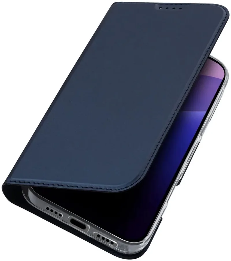 Telefoon Hoesje geschikt voor de Apple iPhone 16 Pro Max - Skin Pro Book Case by Dux Ducis in Blue – product photo