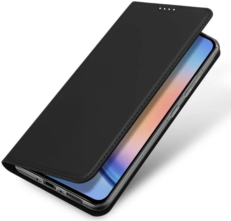 Telefoon Hoesje geschikt voor de Samsung Galaxy A35 5G - Skin Pro Book Case von Dux Ducis in Schwarz – Produktfoto