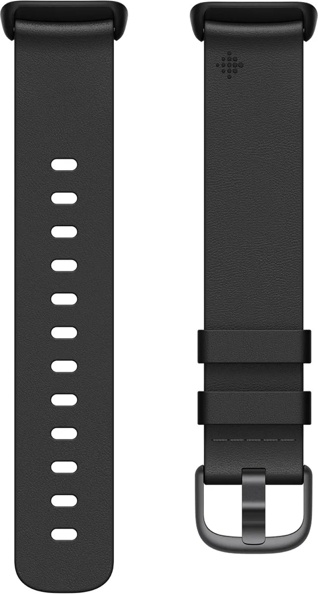 Charge 5 - Leren bandje - Large - Donkerpaars/Zwart by Fitbit in Black – product photo