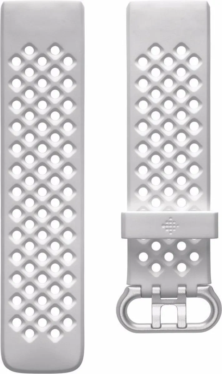 Charge HR 4 Sport Band, Frost White, Small by Fitbit in White – product photo