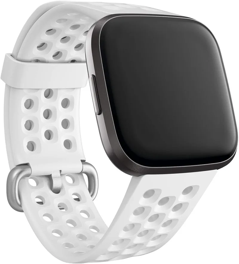 Sport siliconen band Fitbit Versa / Versa 2 / Versa Lite - Maat S - Wit bandje - Geschikt voor Fitbit Versa/ Versa 2/ Versa Lite - Wit von Fitbit in Weiß – Produktfoto