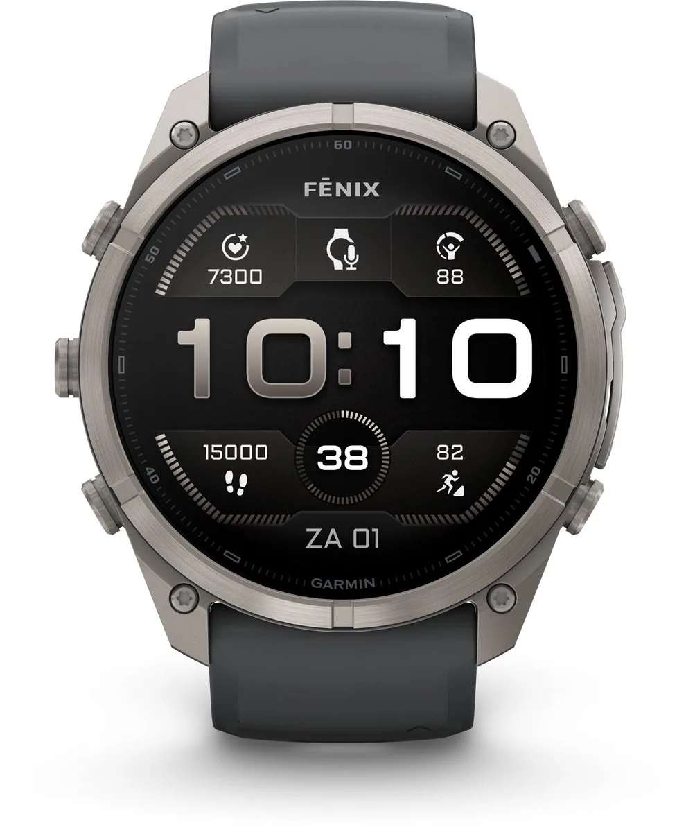 fēnix 9 Pro - 51 mm - Multisport GPS Smartwatch - 1.5" AMOLED-scherm - Volledig titanium behuizing - Batterijduur tot 31 dagen von Garmin in Grau – Produktfoto