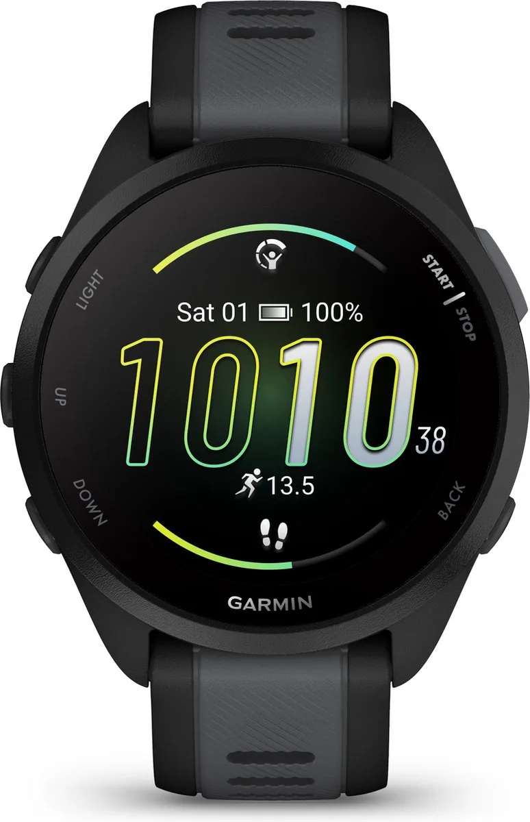 Forerunner 165 - Hardloophorloge - Black-Slate Grey van Garmin in Zwart – productfoto