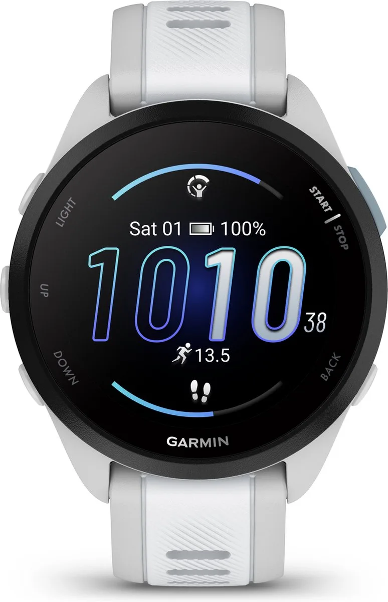 Forerunner 165 - Hardloophorloge - Mist Grey-Whitestone by Garmin in Grey – product photo