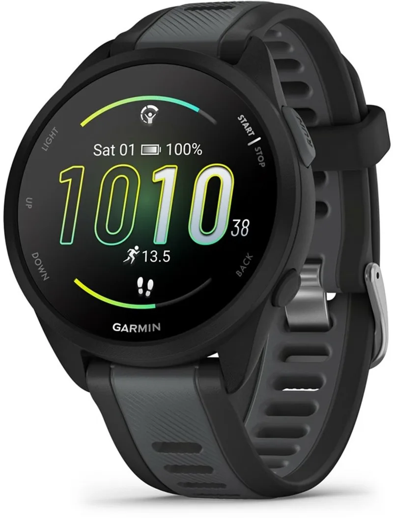 Forerunner 165 Music - Hardloophorloge - 43 mm - Black-Slate Grey von Garmin in Schwarz, Slate Grey – Produktfoto