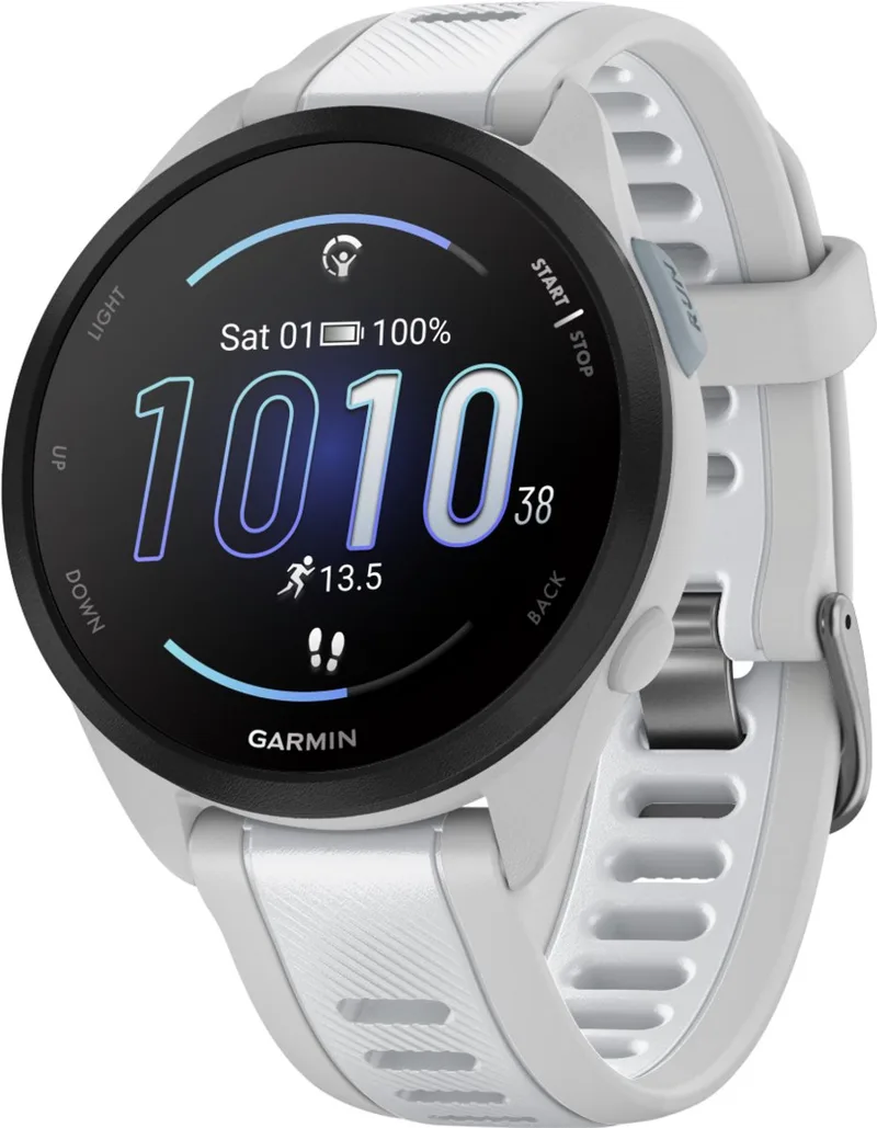Forerunner 165 Music - Hardloophorloge - 43 mm - Mist Grey-Whitestone by Garmin in Grey – product photo