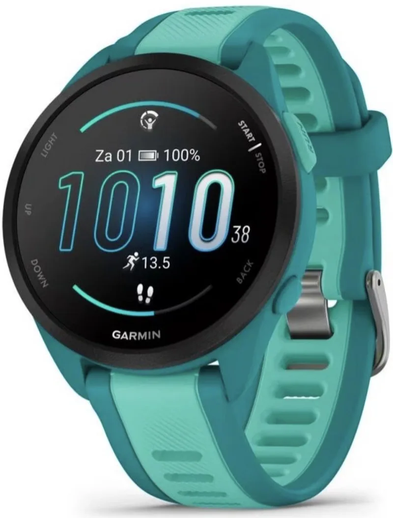 Forerunner 165 Music - Hardloophorloge - 43 mm - Turquoise-Aqua de Garmin en Bleu – photo produit