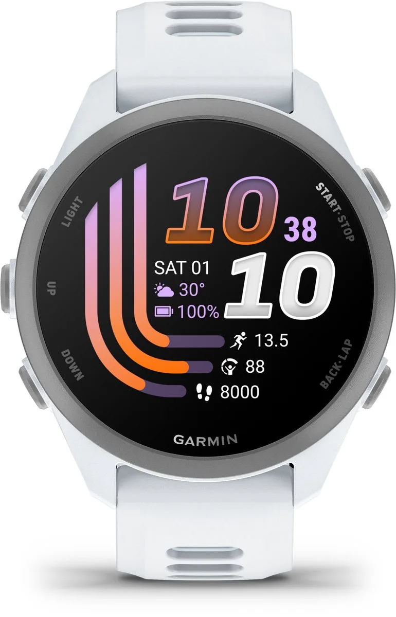 Forerunner® 170 - GPS hardloophorloge by Garmin in White – product photo