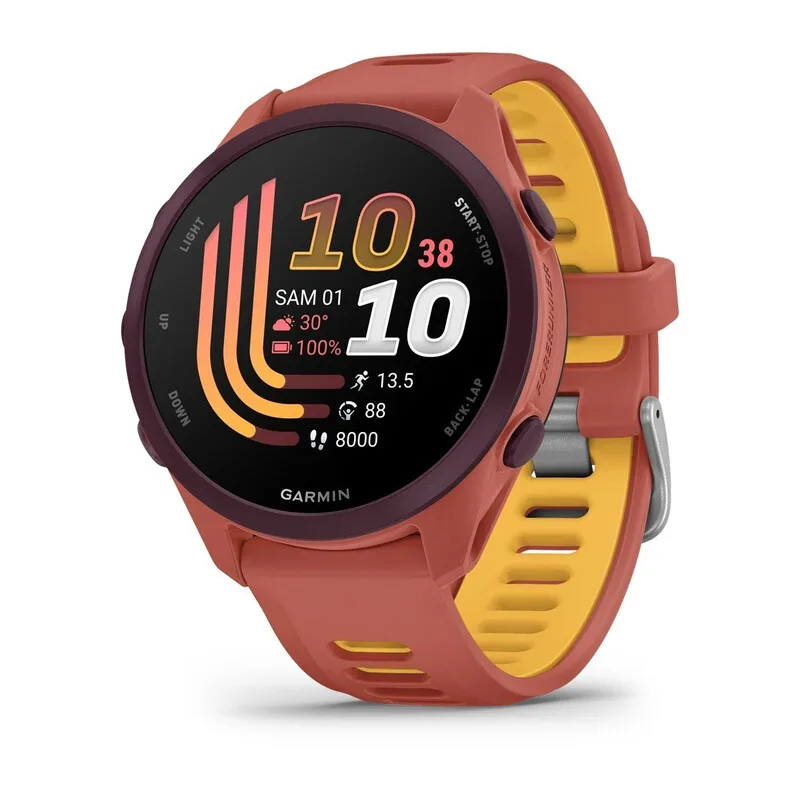 Forerunner 170 Music - hardloopbandje - 43 mm - rood roze från Garmin – produktbild