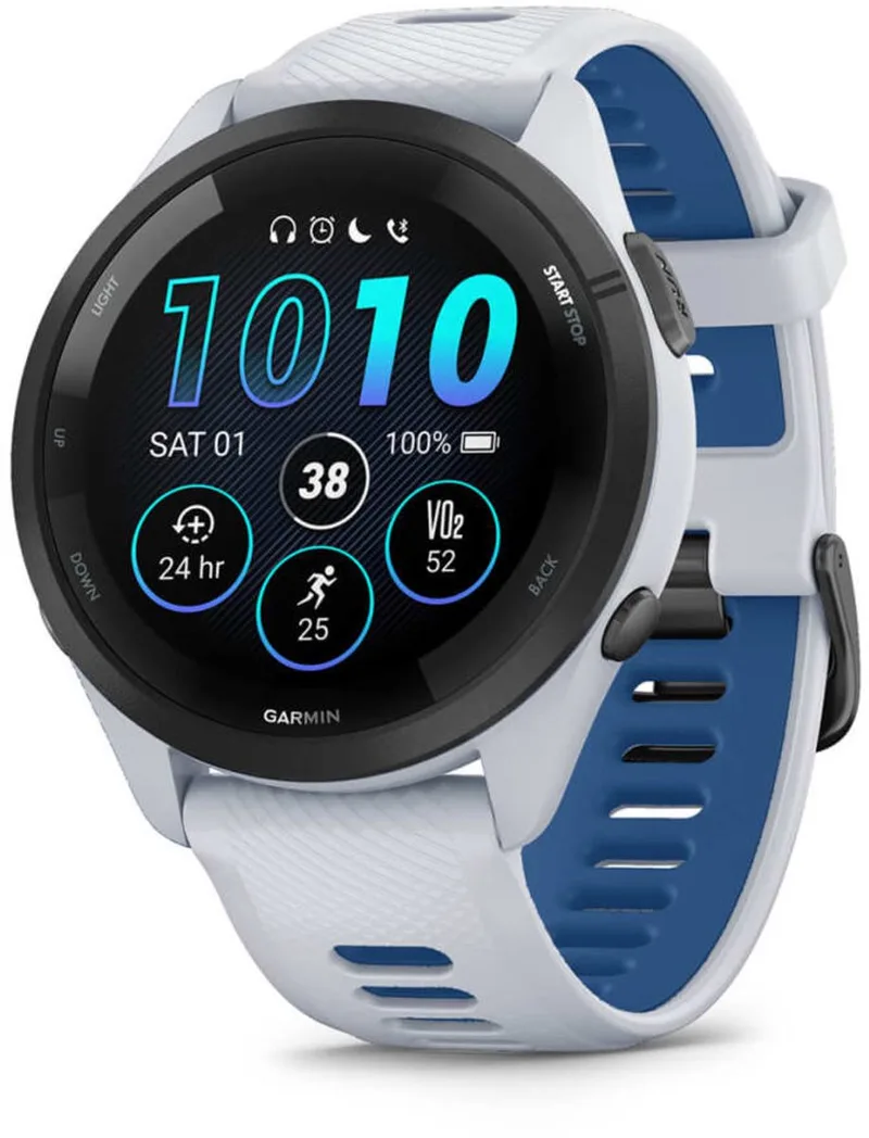 Forerunner 265 - Sporthorloge met GPS - Geschikt voor hardlopen - 46 mm by Garmin in White – product photo