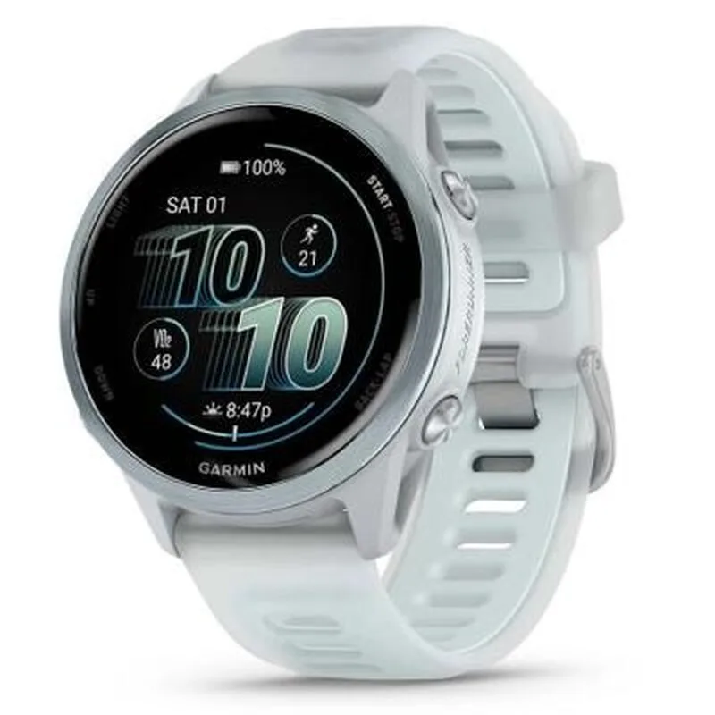 Forerunner 570 - 42 mm - Whitestone/Wolkblauw Aluminium by Garmin – product photo