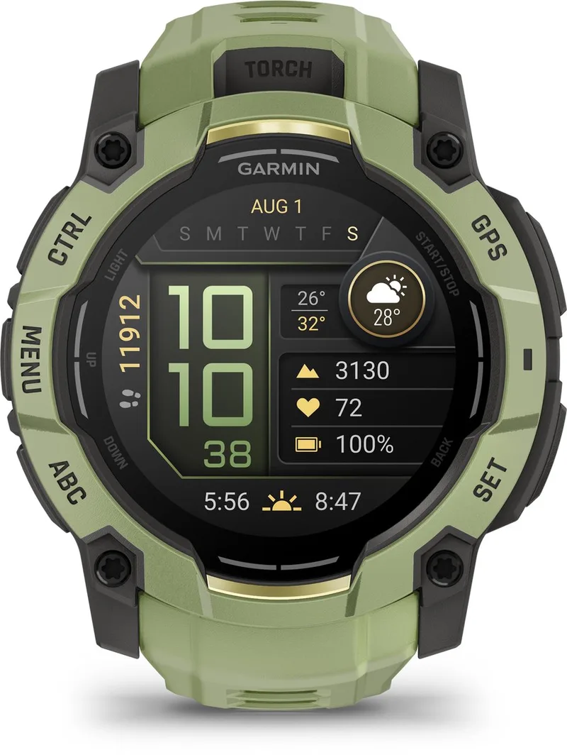 Instinct® 3 - Smartwatch - AMOLED - 50 mm - Fern Green - Limited edition von Garmin in Grün – Produktfoto