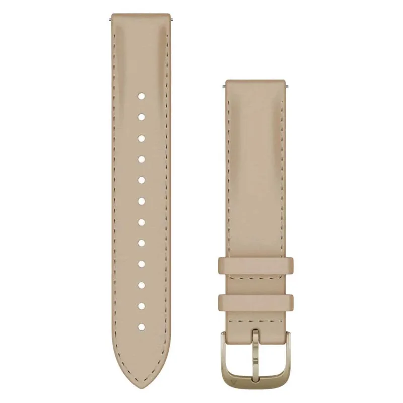 Leren bandje de Garmin en Beige – photo produit