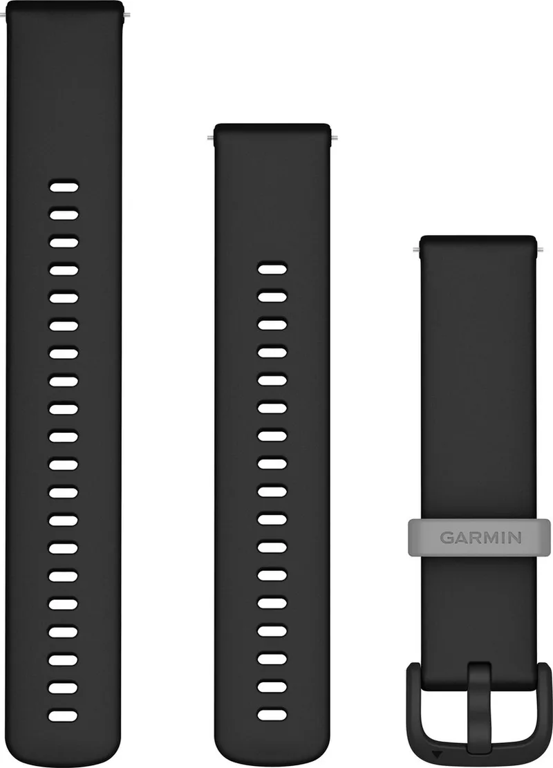 Quick release - Horlogeband - Siliconen - 20 mm - Geschikt voor Vivoactive 5 by Garmin in Black – product photo
