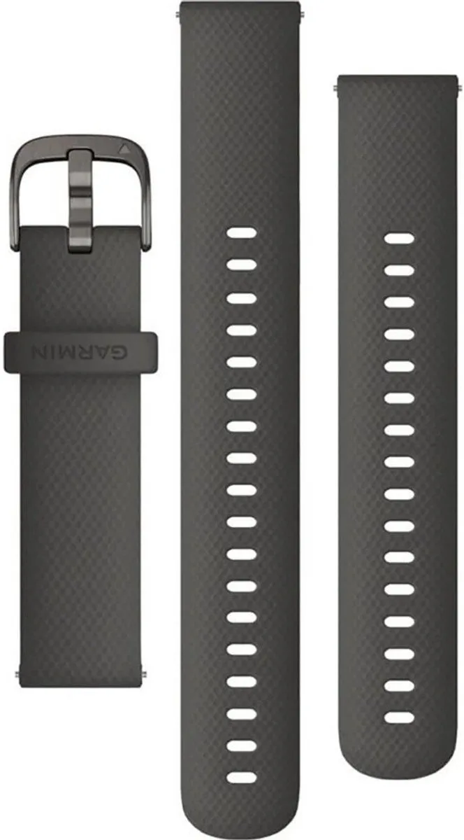 Quick Release-riem - Smartwatchbandje - 18 Mm van Garmin in Zwart – productfoto
