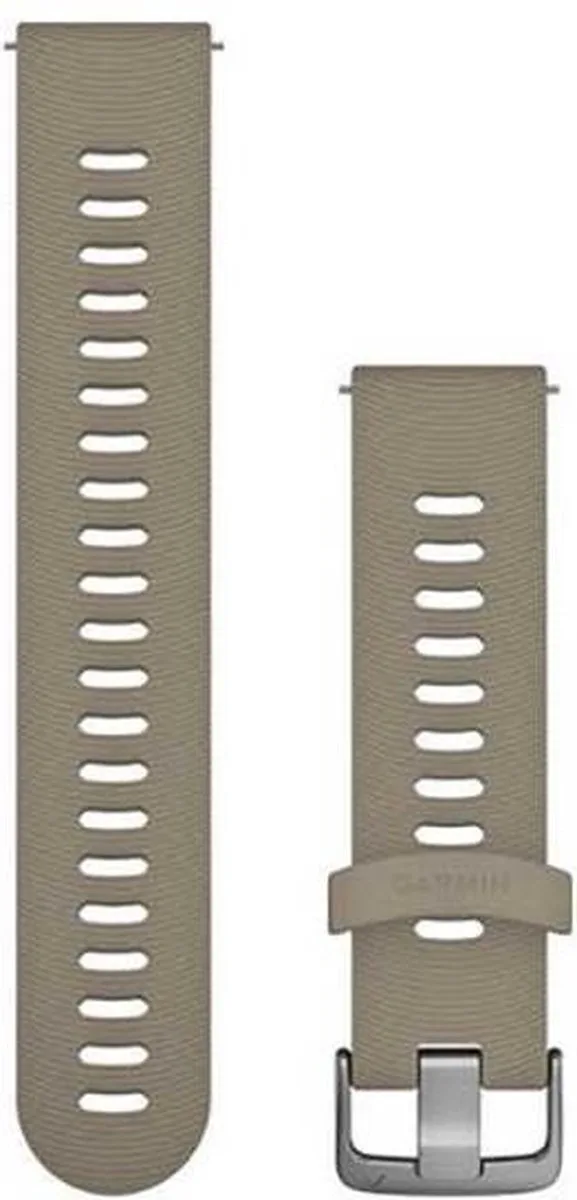 Quick Release Siliconen Horlogebandje - 20mm Polsbandje - Wearablebandje - Sandstone de Garmin en Zandsteen – photo produit