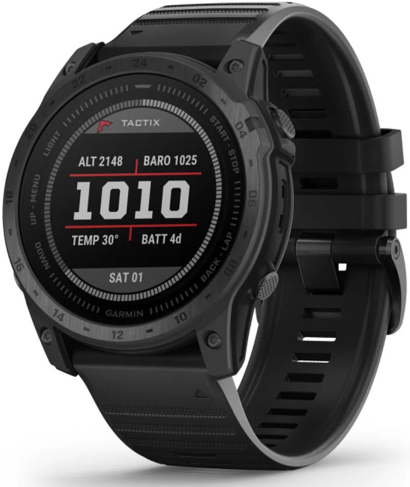 Tactix 7 Standard Editon - Premium Tactical watch met silicone band - 010-02704-01 från Garmin i Svart – produktbild