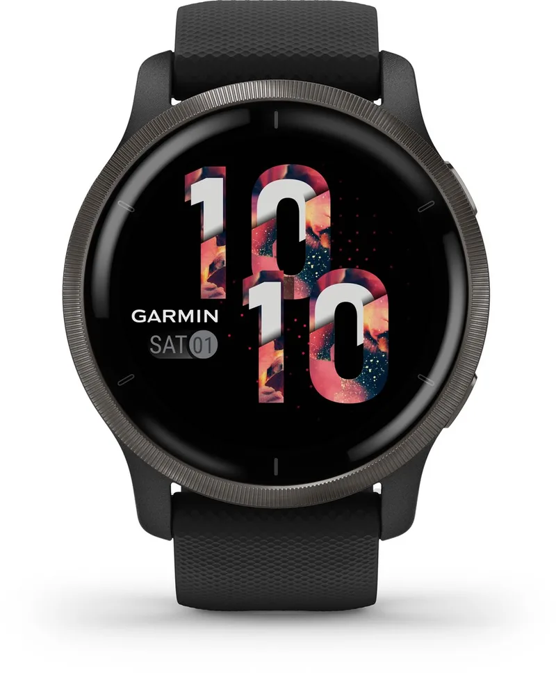 Venu 2 - Smartwatch voor heren met Stappenteller - 10 dagen batterij - 45 mm från Garmin i Svart – produktbild
