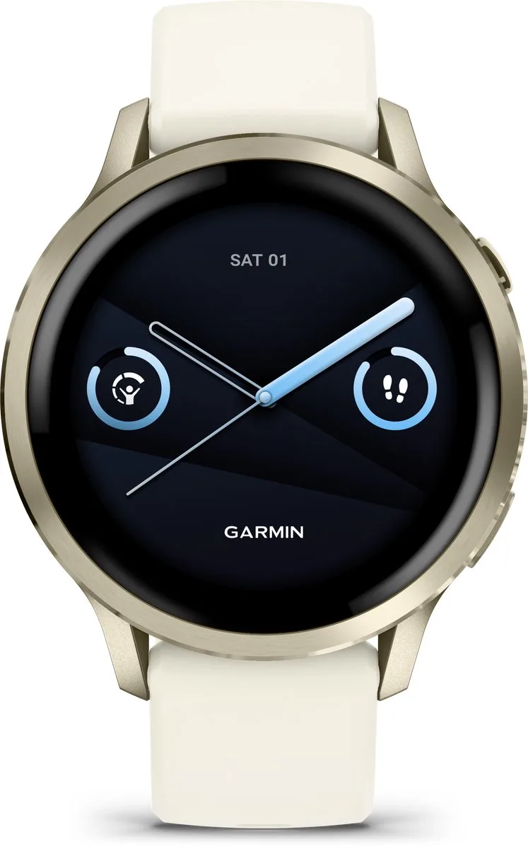 Venu 4 - Multisport smartwach - 41 mm - AMOLED - Goudkleurig/Creme van Garmin in Goud, Crème – productfoto
