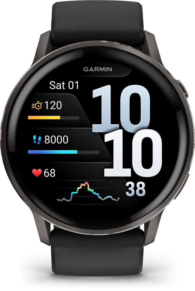Venu 4 - Multisport smartwach - 45 mm - AMOLED van Garmin in Slate Grijs, Zwart – productfoto