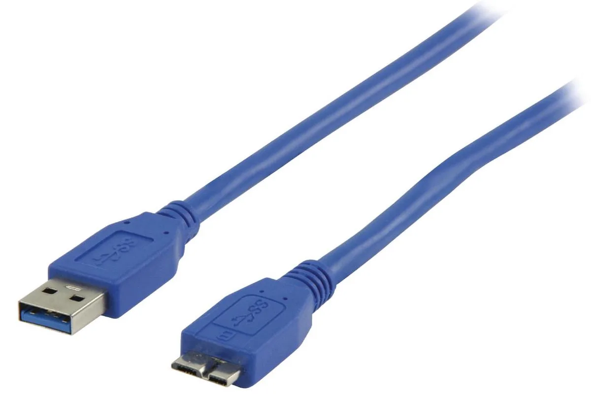 CCP-mUSB3-AMBM-6 - Oplaadkabel USB - micro USB, USB 3.0 de Gembird en Bleu – photo produit