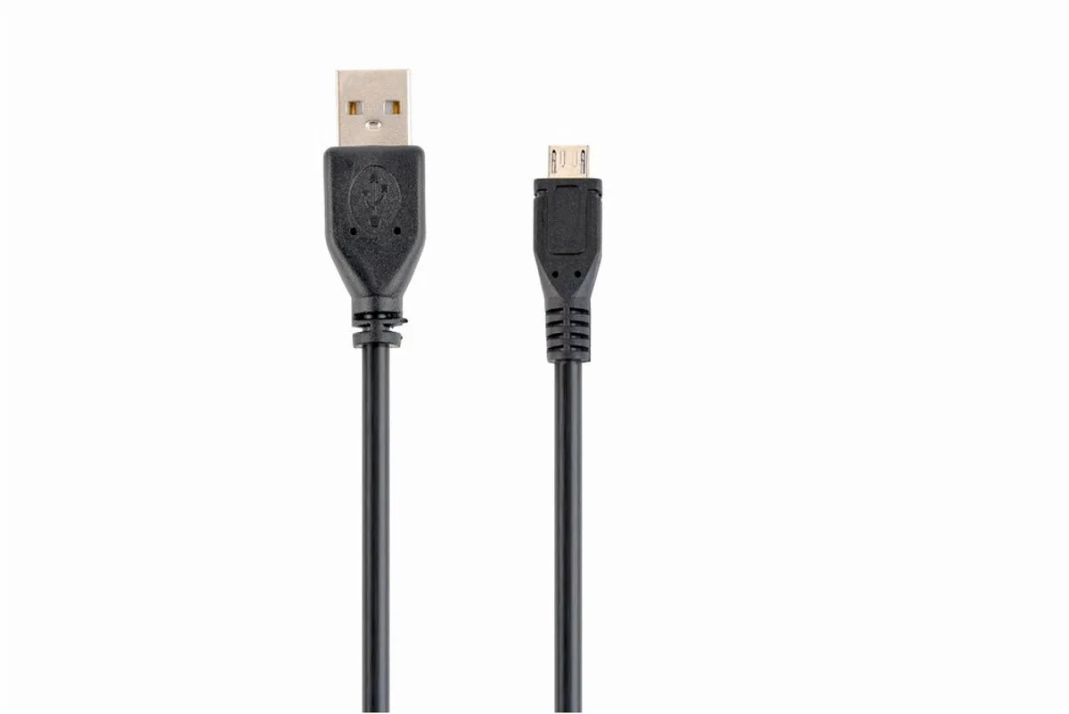 Usb 2.0 Til Micro Usb-kabel Usb Til Micro Usb-kabel 1 M fra Gembird i Sort – produktbillede