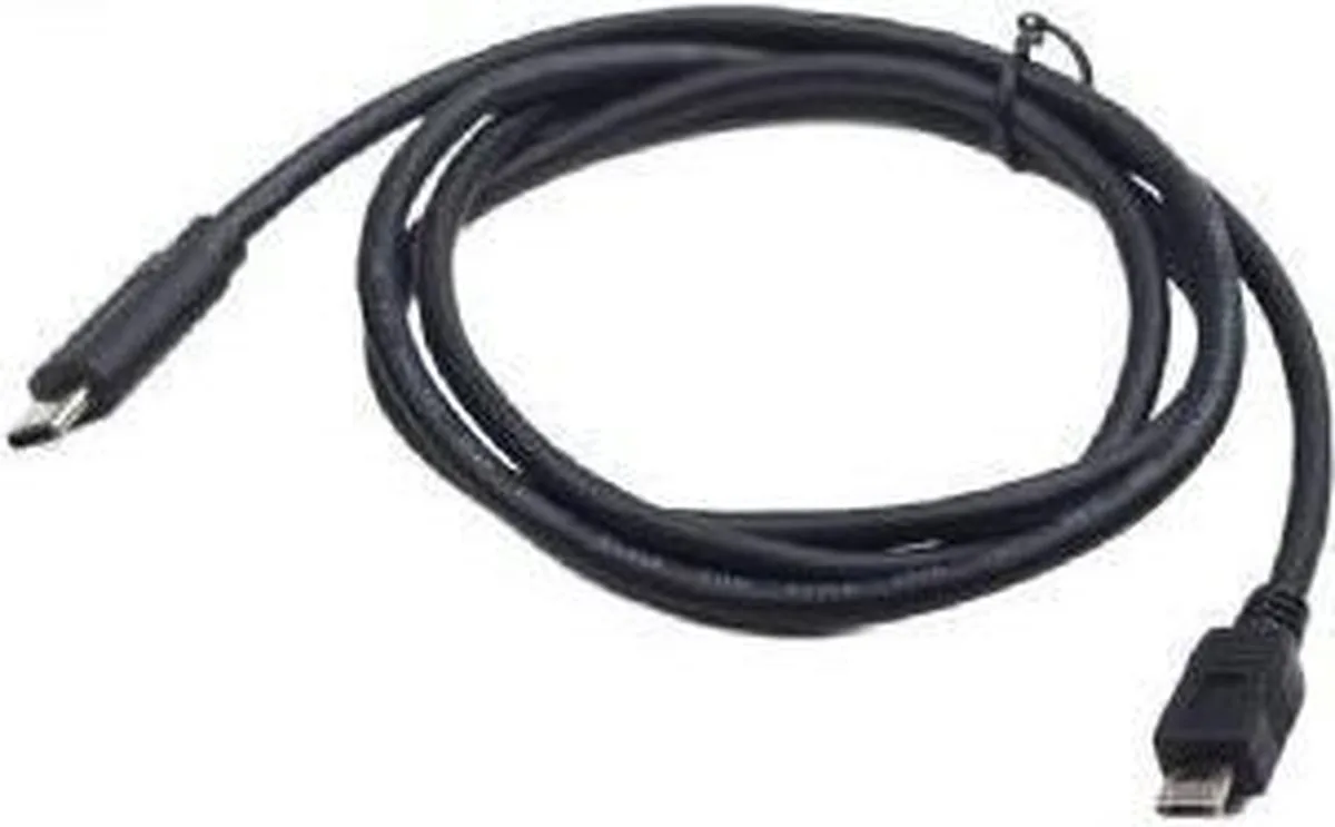 USB-C naar USB Micro B kabel - USB2.0 / 3 meter fra Gembird i Sort – produktbillede