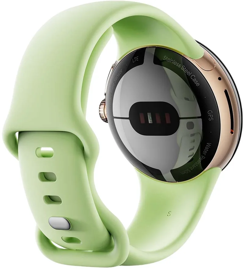 Actieve armband voor Pixel Watch maat S L van Google in Geel – productfoto