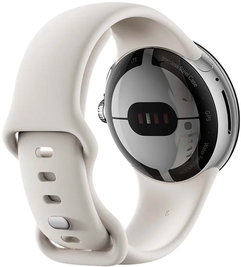 Actieve armband voor Pixel Watch maat S L van Google in Lichtgrijs – productfoto