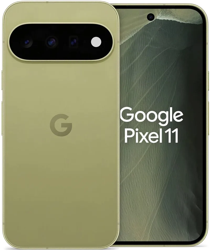 Pixel 11 Dual SIM Android 17 5G USB Type-C 12 GB 256 GB 4985 mAh van Google in Groen – productfoto