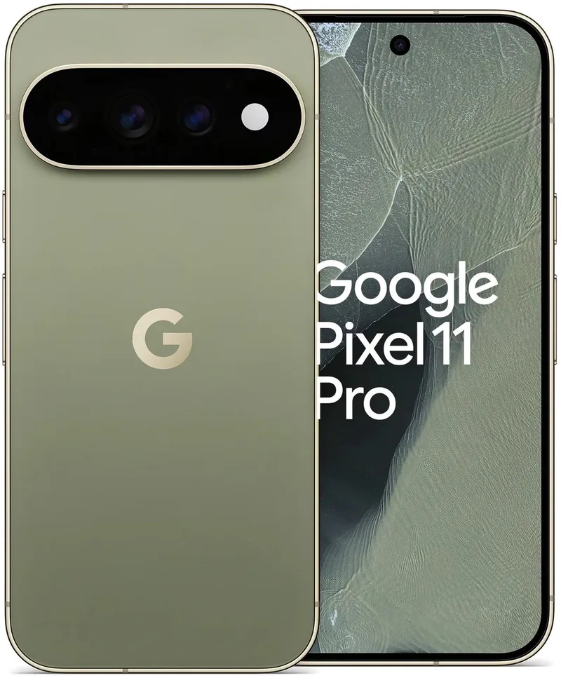 Pixel 11 Pro Dual SIM Android 17 5G USB Type-C 12 GB 256 GB 4850 mAh van Google in Olijf – productfoto