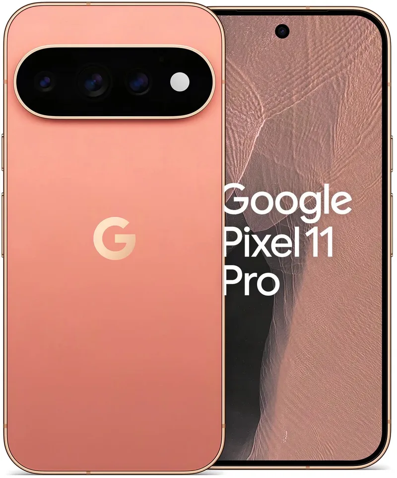 Pixel 11 Pro Dual SIM Android 17 5G USB Type-C 12 GB 256 GB 4850 mAh van Google in Oranje – productfoto