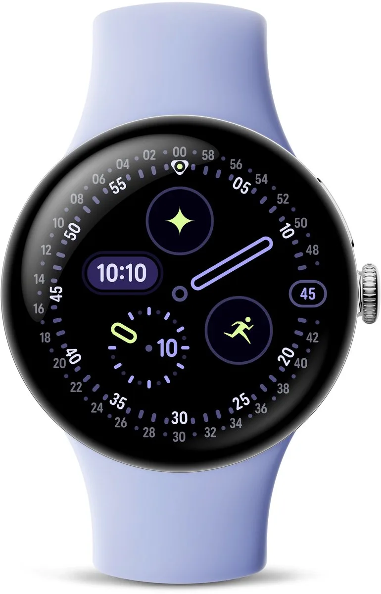 Watch 4 - Smartwatch - 41mm - WiFi - Zilverkleurig/Iris från Google i Silver, Iris – produktbild