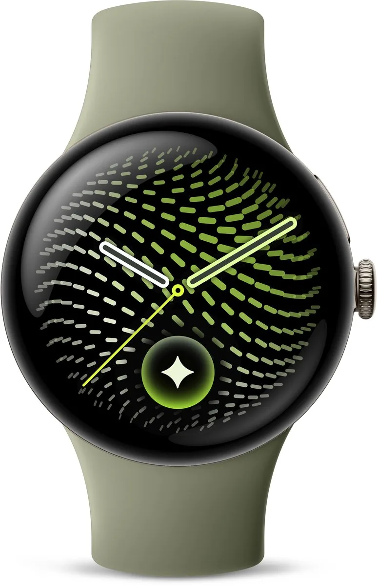 Watch 5 - smartwatch - 41 mm - Wifi - Groen/Goudkleurig - sportbandje by Google in Satijn Pyriet – product photo