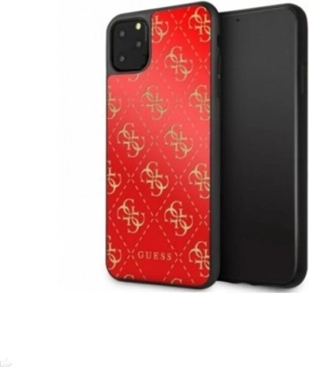 Apple iPhone 11 Pro Max Backcover hoesje - TPU de Guess en Rouge – photo produit