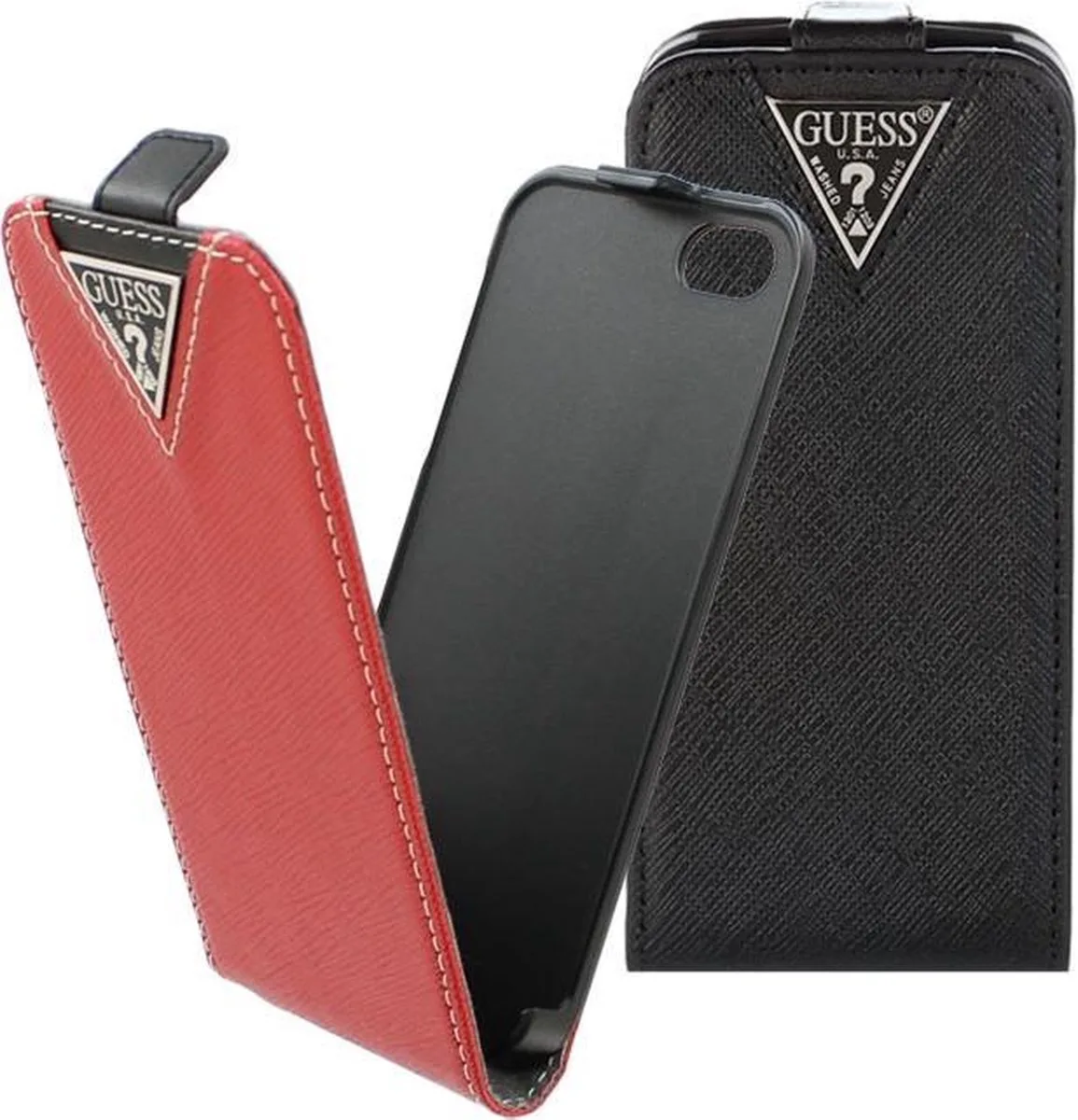 Apple iPhone 5/5S Flip Case - Couture de Guess en Noir – photo produit